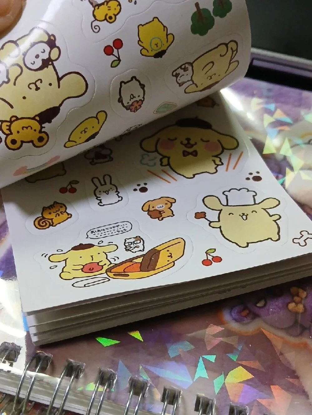 Cute Purple Kuromi Sticker Book — 24 Pages
